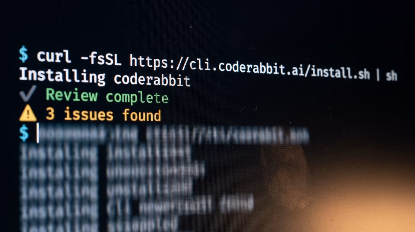 CodeRabbit CLI running an AI code review in a terminal