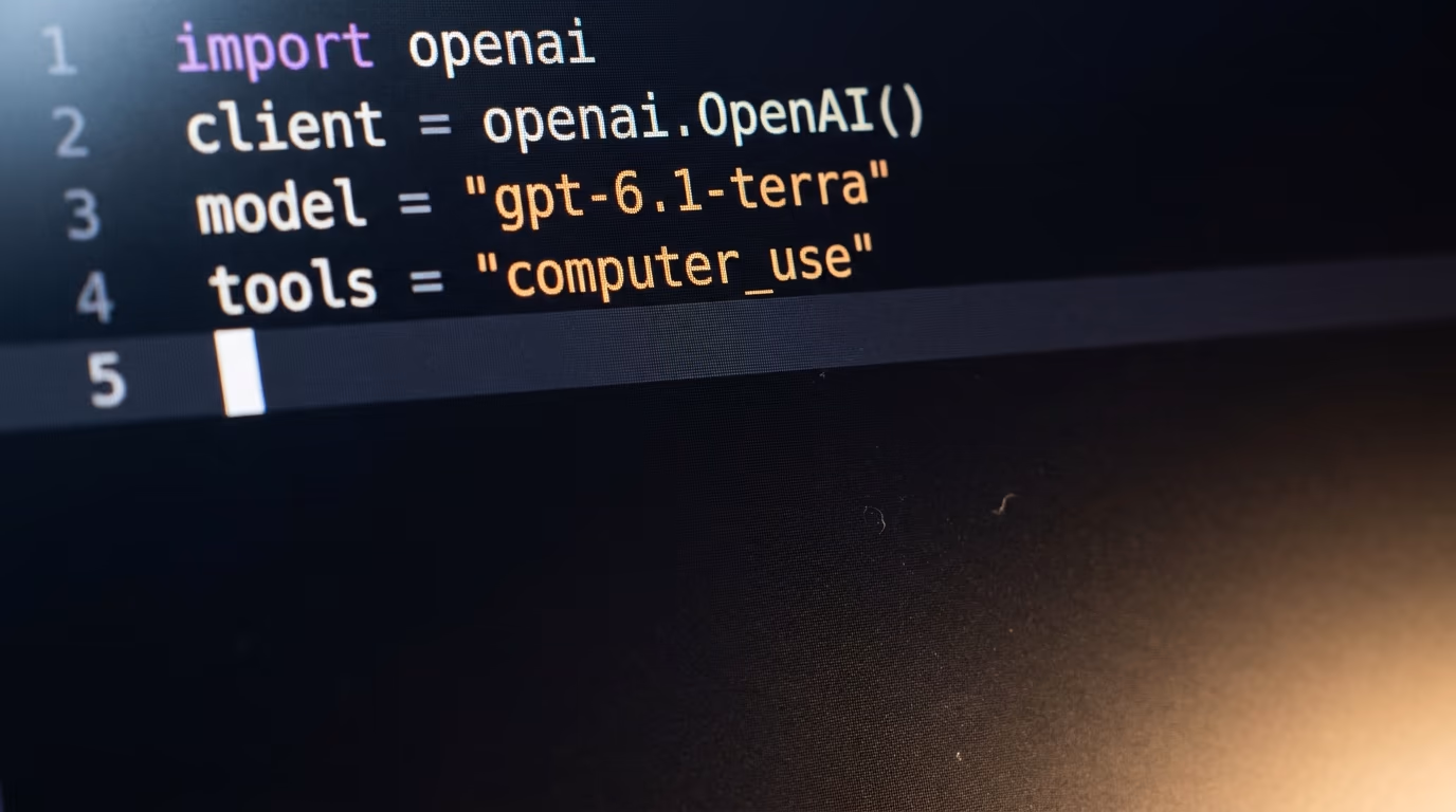 Best AI model for computer use chosen as a model id typed into code