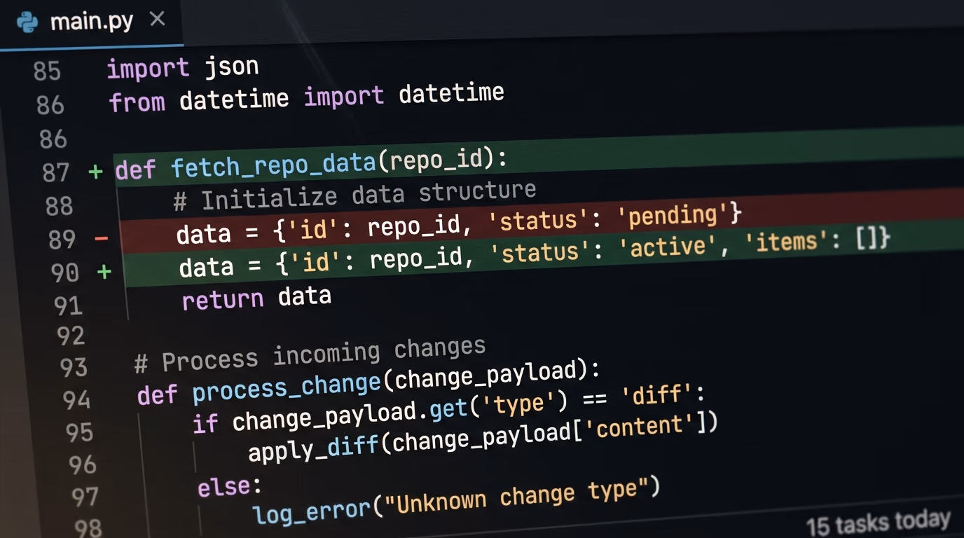 Free AI coding agent working on a repository