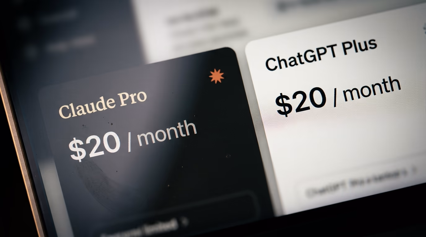 Claude Pro vs ChatGPT Plus, what $20 a month buys in 2026