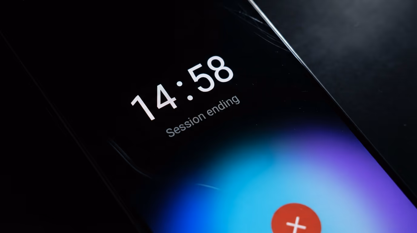 A Gemini Live call timer approaching the 15 minute session limit