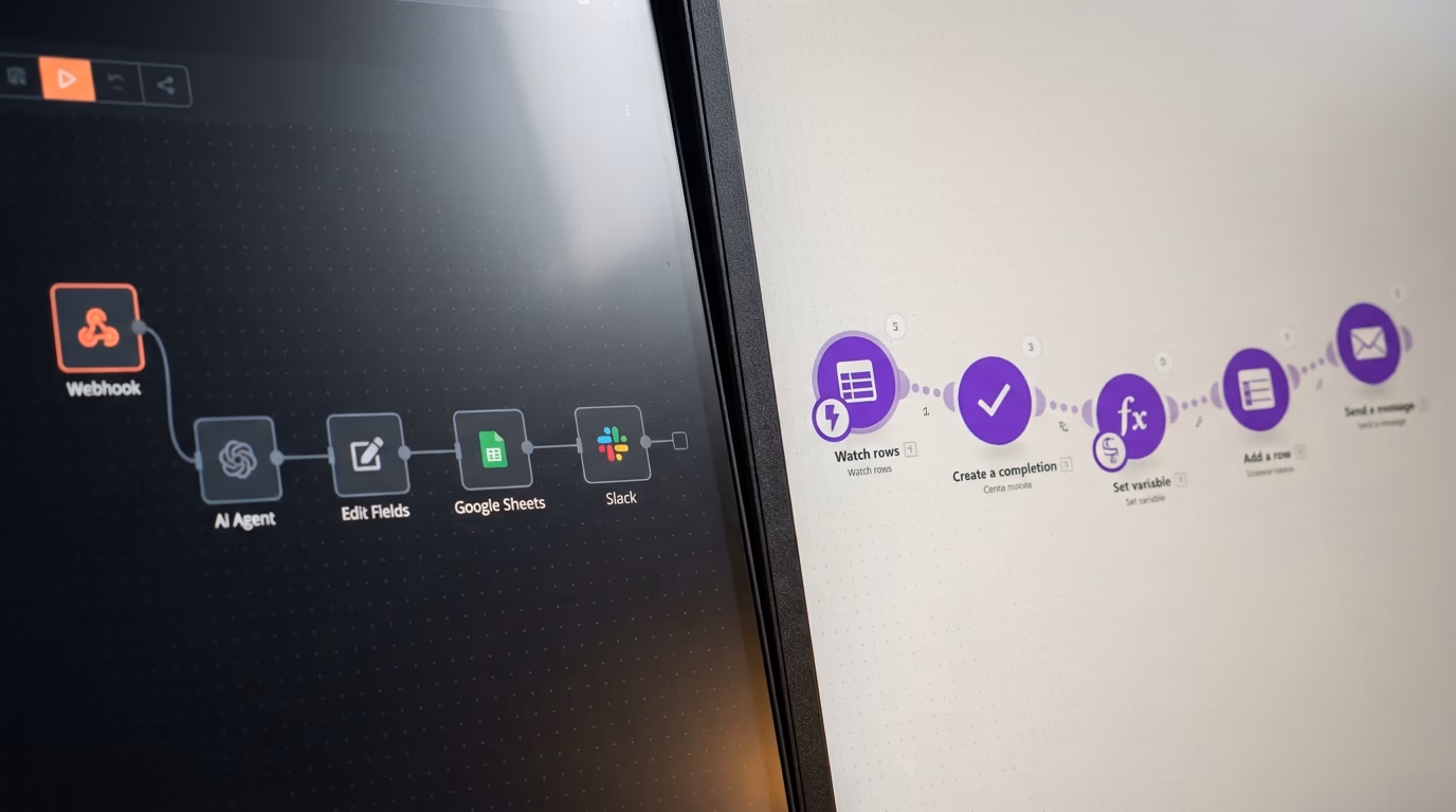 n8n vs Make, 5 tests and the 4 step rule