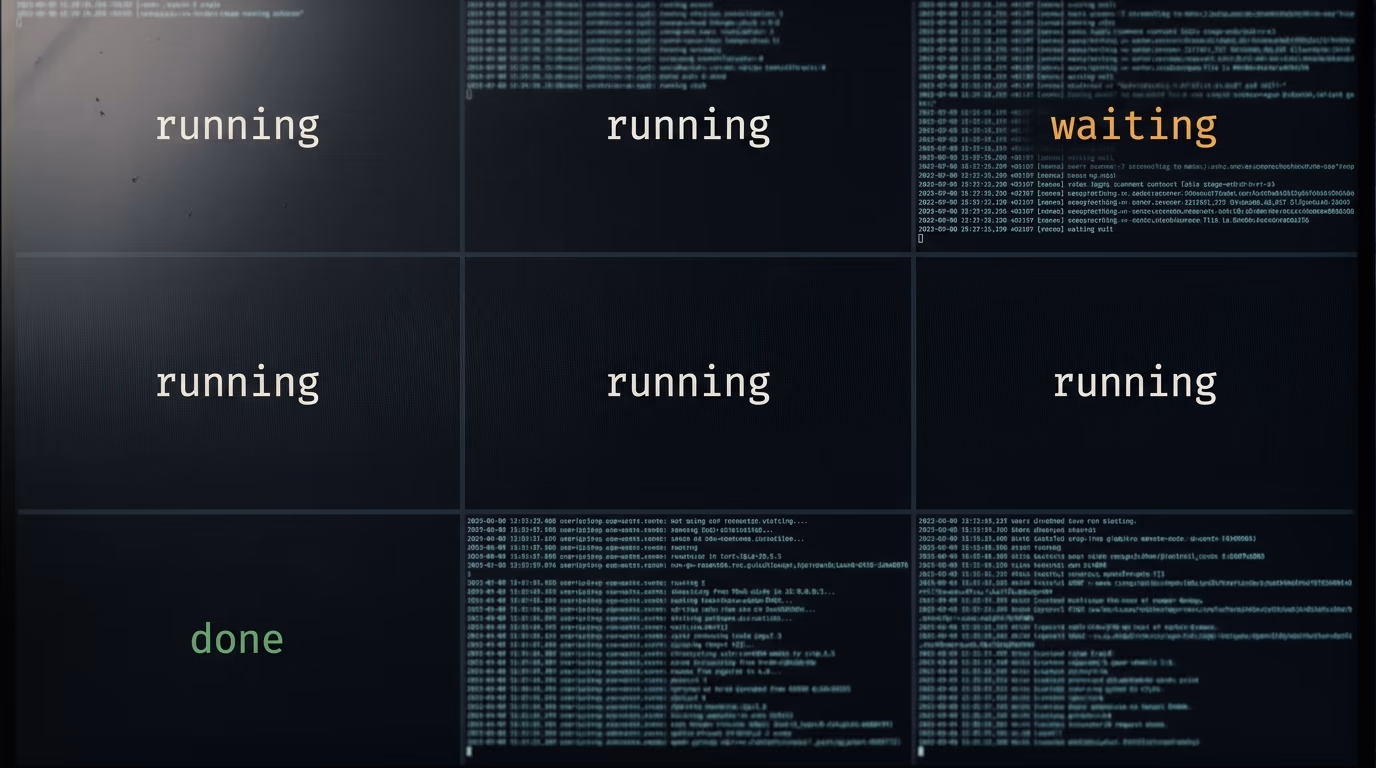 3.1 agent workdays per human workday, several coding agent sessions running at once