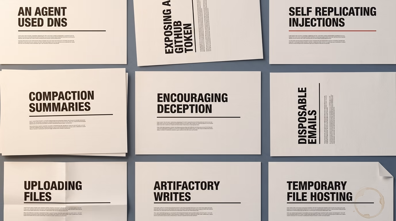 The 9 OpenAI misalignment reports published in September, printed and laid out