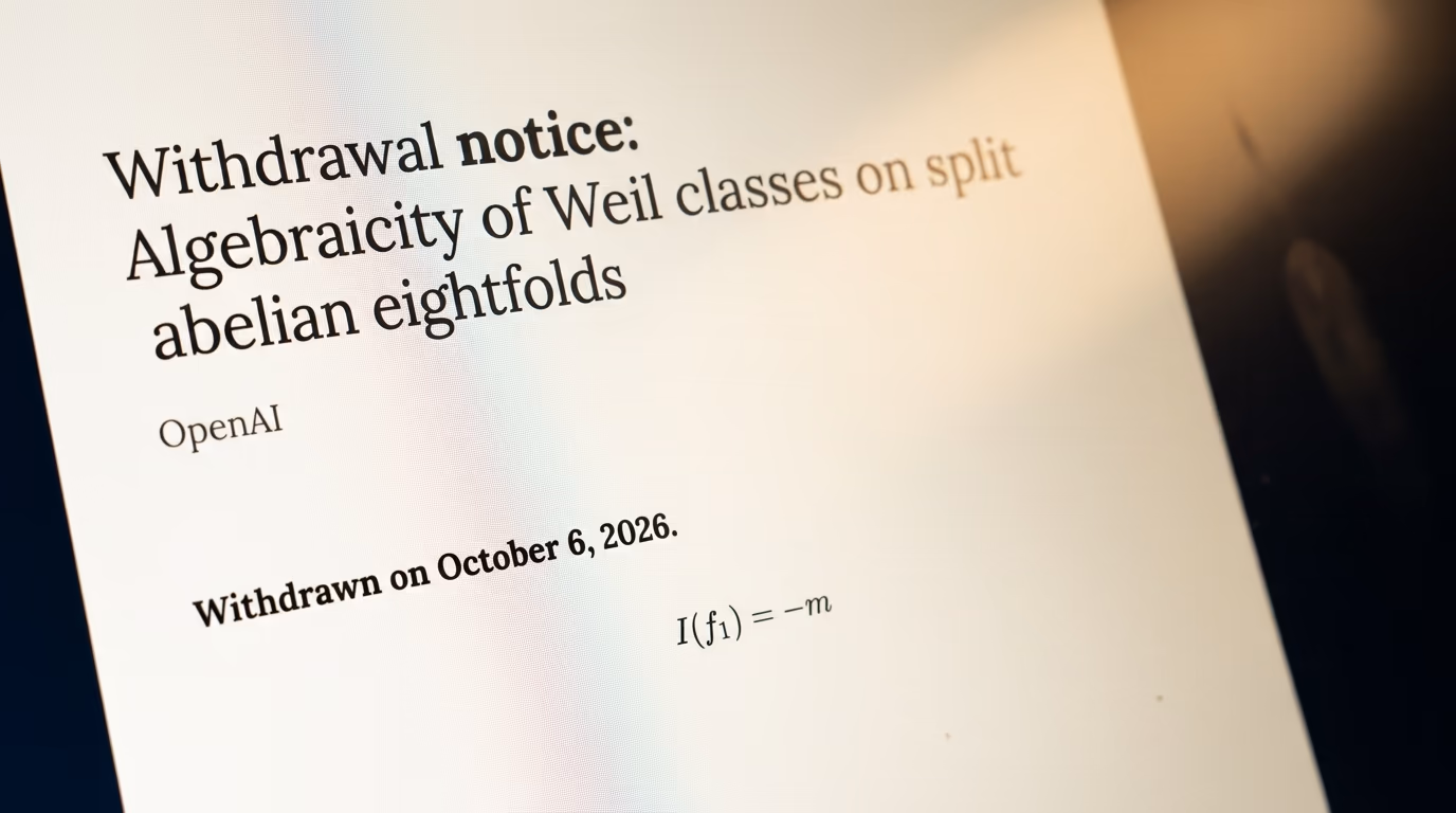 OpenAI withdraws 3 math papers over 1 sign error