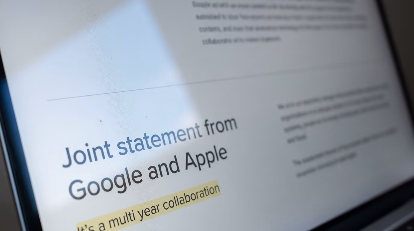 The joint statement from Google and Apple about the Gemini models behind Apple Foundation Models